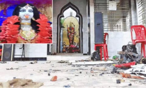 வங்காளதேசத்தில் இந்து கோவிலில் சாமி சிலை சேதம்: நள்ளிரவில் மர்ம நபர்கள் வெறிச்செயல்!