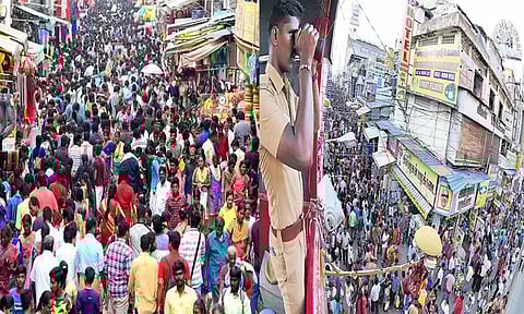 சென்னையில் தீபாவளி விற்பனை களைகட்டுகிறது; கடைவீதிகளில் 18 ஆயிரம் போலீசார் பாதுகாப்பு