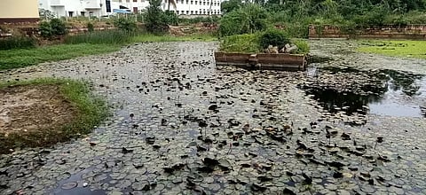 உத்தமபாளையம் காளாத்தீஸ்வரர்-ஞானாம்பிகை கோவில் தெப்பத்தை சீரமைக்க வேண்டும் : பக்தர்கள் கோரிக்கை