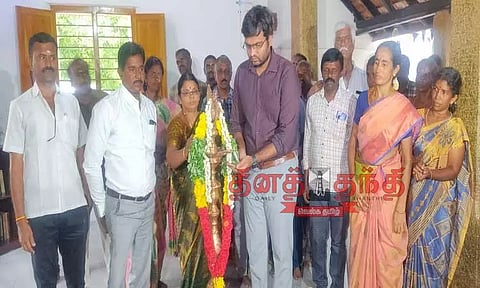 எழுத்தாளர் கி.ரா. படித்த பள்ளி புதுப்பிக்கப்பட்டு திறப்புவிழா