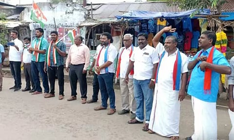 சமூக நல்லிணக்க மனித சங்கிலி போராட்டம்