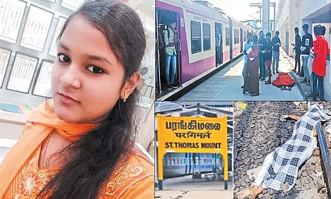 சென்னை பரங்கிமலை ரெயில்நிலையத்தில் ரெயில்முன் தள்ளி மாணவி படுகொலை; போலீஸ் அதிகாரி மகனுக்கு வலைவீச்சு