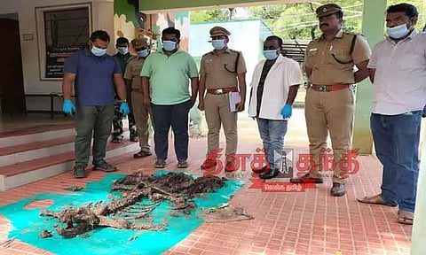 களக்காடு அருகே தோட்டத்தில் மின்வேலி அமைத்து கரடியை வேட்டையாடிய காவலாளி கைது