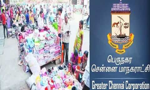 சாலையோர நடைபாதைகளை ஆக்கிரமிக்கும் வியாபாரிகள் மீது கடும் நடவடிக்கை - சென்னை மாநகராட்சி
