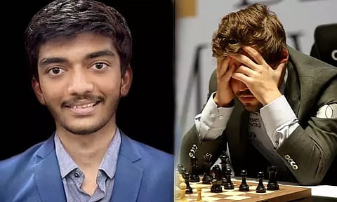 Image Courtesy: Twitter DGukesh/ AFP