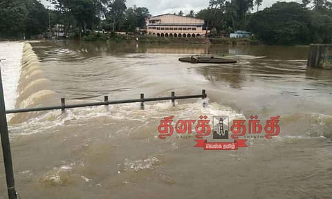 குழித்துறை தாமிரபரணி ஆற்றில் வெள்ளப்பெருக்கு