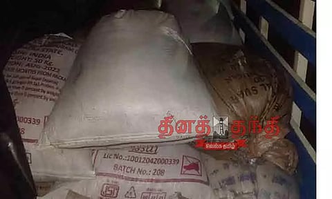 800 கிலோ ரேஷன் அரிசி பறிமுதல்