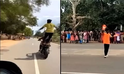 பைக் சாகசத்தில் ஈடுபட்ட கல்லூரி மாணவன்: ஒரு வாரத்திற்கு போக்குவரத்தை சரிசெய்ய கோர்ட்டு உத்தரவு..!