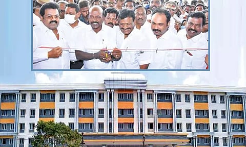 திருவள்ளூரில் ரூ.451 கோடியில் மருத்துவ கல்லூரி ஆஸ்பத்திரி - அமைச்சர்கள் மா.சுப்பிரமணியன், ஆவடி சா.மு. நாசர் திறந்து வைத்தனர்