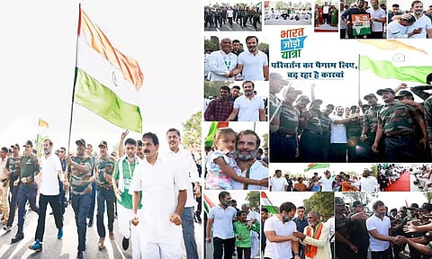 ஓய்வு பெற்ற ராணுவ வீரர்களுடன் ராகுல்காந்தி பாதயாத்திரை; கர்நாடகத்தில் நாளையுடன் நடைபயணம் நிறைவு