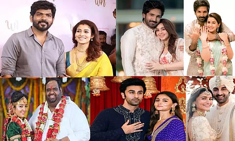 தலை தீபாவளி கொண்டாடும் நட்சத்திர தம்பதிகள்