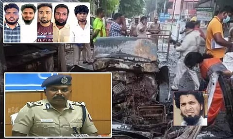 கோவையில் கார் வெடிப்பு: கைதான 5 பேர் மீதும் உபா சட்டத்தின் கீழ் வழக்குப்பதிவு