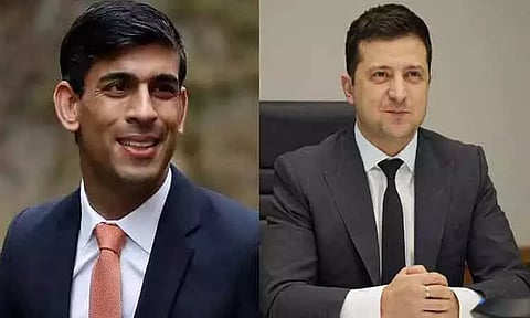 "உக்ரைனுக்கு தொடர்ந்து ஆதரவு அளிப்போம்" - ஜெலன்ஸ்கியிடம் இங்கிலாந்து பிரதமர் ரிஷி சுனக் வாக்குறுதி