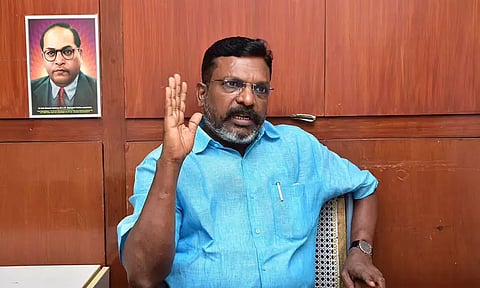 கோவை கார் சிலிண்டர் வெடிப்பு: அரசியல் ஆதாயம் தேட பாஜக முயற்சி - திருமாவளவன் குற்றச்சாட்டு