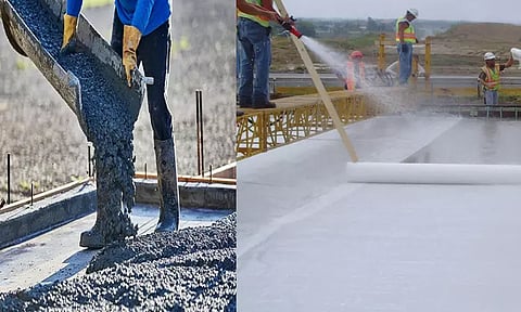 கான்கிரீட் வலிமை அடைய...