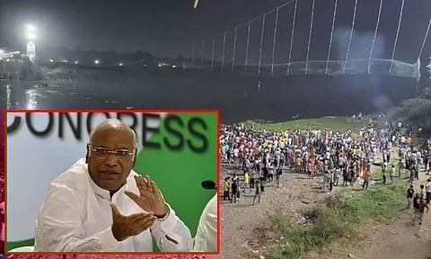 குஜராத் கோர விபத்து - "மீட்புப் பணிகளில் காங்கிரஸ் கட்சியினர் உதவ வேண்டும்" - காங். தலைவர் வேண்டுகோள்