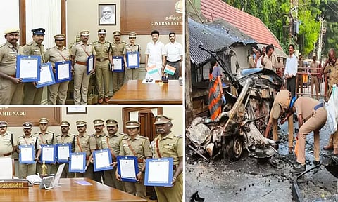 கோவை கார் வெடிப்பு சம்பவம்: சிறப்பாக செயல்பட்ட காவலர்களுக்கு முதல்-அமைச்சர் மு.க.ஸ்டாலின் பாராட்டு சான்றிதழ்..!