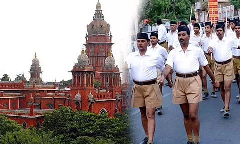 தமிழகத்தில் 44 இடங்களில் ஆர்.எஸ்.எஸ் பேரணிக்கு அனுமதி - சென்னை ஐகோர்ட்டு உத்தரவு