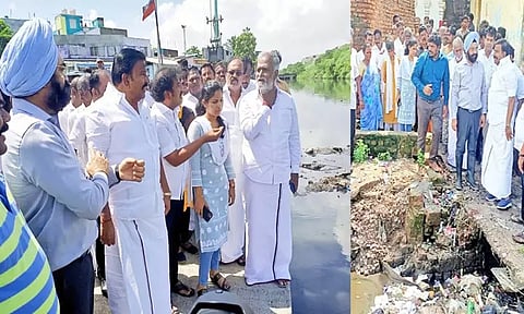 சென்னையில் மழைநீர் அகற்றும் பணிகளை அமைச்சர்கள் ஆய்வு