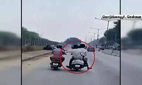 போக்குவரத்து விதிமீறல் தொடர்பாக யூ-டியூபர் அளித்த புகார் - விசாரணையில் பைக் திருடர்கள் சிக்கிய சம்பவம்