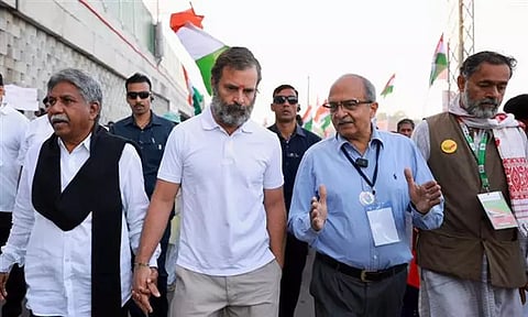 தெலுங்கானாவில் ராகுல்காந்தி பாதயாத்திரையில் வக்கீல் பிரசாந்த் பூஷண் பங்கேற்பு