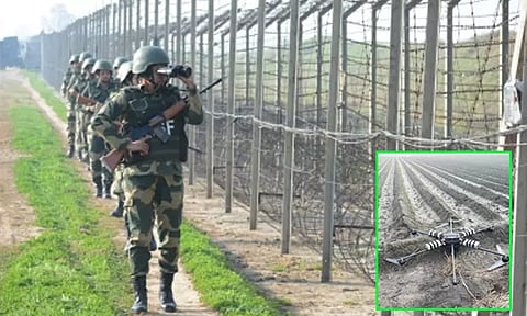 பாகிஸ்தானில் இருந்து ஊடுருவிய ஆளில்லா விமானம்; சுட்டு வீழ்த்திய பி.எஸ்.எப். வீரர்கள்