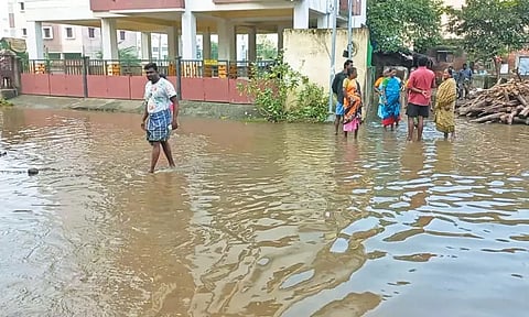 சேலையூரில் குடியிருப்பு பகுதியில் 10 நாட்களாக தேங்கி நிற்கும் மழைநீரால் பொதுமக்கள் அவதி
