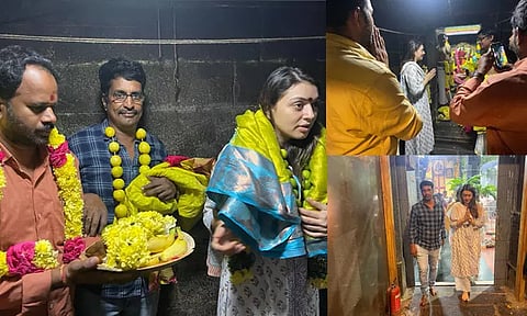 காளிகாம்பாள் கோவிலில் ஹன்சிகா சிறப்பு தரிசனம்