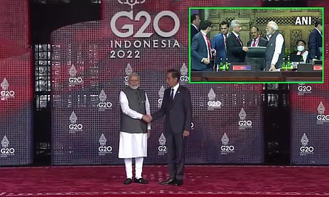 ஜி-20 மாநாடு நடைபெறும் ஓட்டலுக்கு பிரதமர் மோடி வருகை; இந்தோனேசிய அதிபர் வரவேற்பு