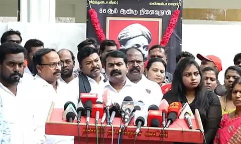 6 பேர் விடுதலை விவகாரம்: மத்திய அரசின் சீராய்வு மனுவுக்கு எதிராக வாதிடுவோம் - சீமான்