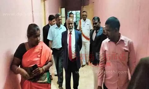 புதிய நீதிமன்றம் அமைய உள்ள இடத்தை நீதிபதிகள் ஆய்வு