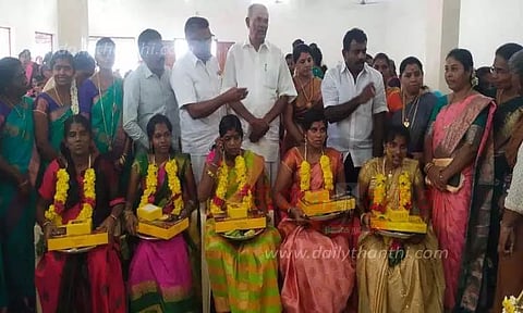 சமுதாய வளைகாப்பு விழா; சபாநாயகர் அப்பாவு பங்கேற்பு