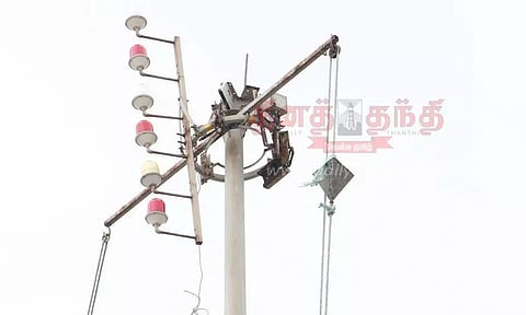 3-ம் எண் புயல் எச்சரிக்கை கூண்டு ஏற்றம்