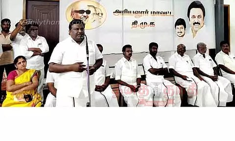 தமிழக முதல்-அமைச்சருக்கு 6 இடங்களில் பிரமாண்ட வரவேற்பு-அமைச்சர் சிவசங்கர் பேச்சு