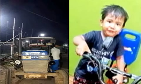 மணல் அள்ளிச்சென்ற எம்எல்ஏவின் டிராக்டர் மோதி 4 வயது சிறுவன் பலி - தென்காசியில் பரபரப்பு