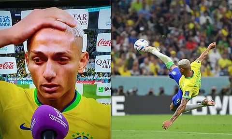 செர்பியாவுக்கு எதிராக ரிசார்லிசன் அடித்த மேஜிக் கோல் -வீடியோ