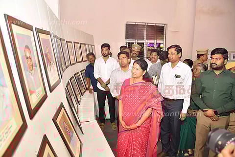 `தமிழின் பெருமையை அடுத்த தலைமுறைக்கு கொண்டு செல்வது நமது கடமை'-கனிமொழி எம்.பி. பேச்சு