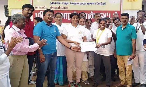 காஞ்சீபுரத்தில் மினி மாரத்தான் போட்டி