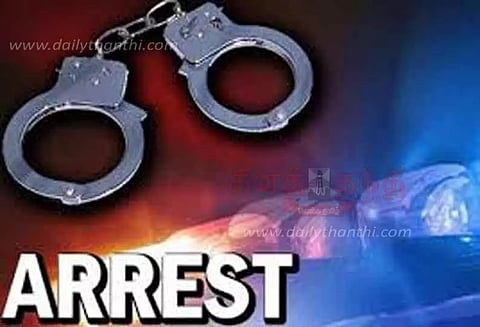 நெல் கொள்முதல் முறைகேடு வழக்கில் தி.மு.க. பிரமுகர், கிராம நிர்வாக அலுவலர் கைது