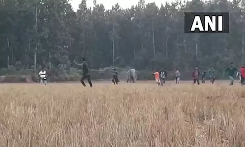 வலசை போன யானை கூட்டம்; துரத்த சென்ற கும்பலை ஓட, ஓட விரட்டிய ஒற்றை காட்டு யானை: வைரலான வீடியோ