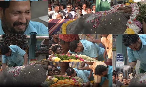 லட்சுமி எழுந்திரி மா.. ஒண்ணுமே இல்லாம கிடக்குறியே -தேம்பி தேம்பி அழும் லட்சுமியின் பாகன்