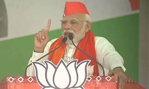 காங்கிரசின் அரசியல் பிரித்தாளும் கொள்கையை அடிப்படையாக கொண்டது - பிரதமர் மோடி விமர்சனம்