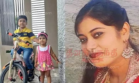 கணவரின் கள்ளத்தொடர்பால் விபரீதம்: 3 குழந்தைகளை கொன்று பெண் தற்கொலை