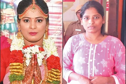 ஆடம்பர வாழ்க்கைக்கு ஆசை : 4 பேரை திருமணம் செய்து நகை, பணத்துடன் ஓட்டம் பிடித்த இளம்பெண் கைது