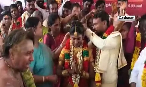 அறநிலையத்துறை சார்பில் தமிழகம் முழுவதும் 217 ஜோடிகளுக்கு திருமணம் நடத்தி வைப்பு