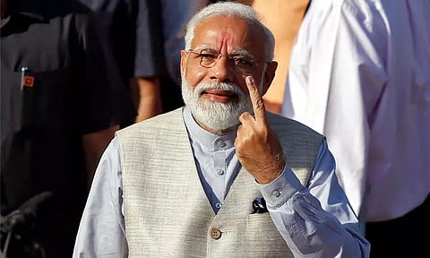 குஜராத் 2-ஆம் கட்ட தேர்தல்: தனது சொந்த மாநிலமான குஜராத்தில் இன்று வாக்களிக்கிறார் பிரதமர் மோடி!