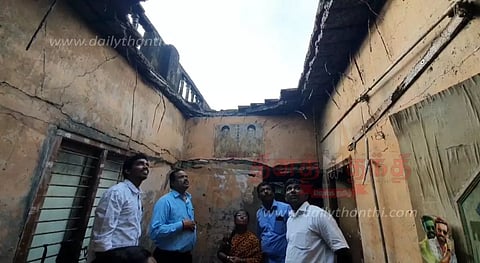 வீடு இடிந்து விழுந்தது; 6 பேர் அதிர்ஷ்டவசமாக உயிர் தப்பினர்