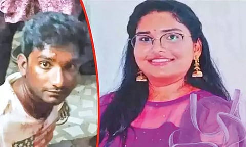 மருத்துவ கல்லூரி மாணவி கழுத்தை அறுத்துக்கொலை தற்கொலைக்கு முயன்ற காதலன் கைது