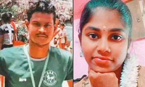 சிங்கபெருமாள் கோவில் அருகே மின்சார ரெயில் மோதி காதல் ஜோடி பலி