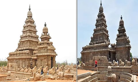 மூடப்பட்டுள்ள மாமல்லபுரம் கடற்கரை கோவில் கருவறையை பார்வையிட அனுமதிக்க வேண்டும்; சுற்றுலா பயணிகள் கோரிக்கை